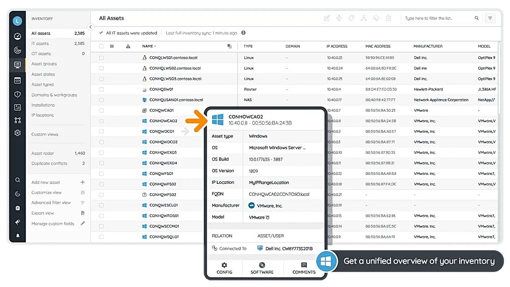 Lansweeper - asset management